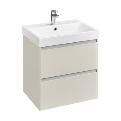 Тумба под раковину Roca Ona Ivory 600 слоновая кость, 2 ящика, ZRU9307861