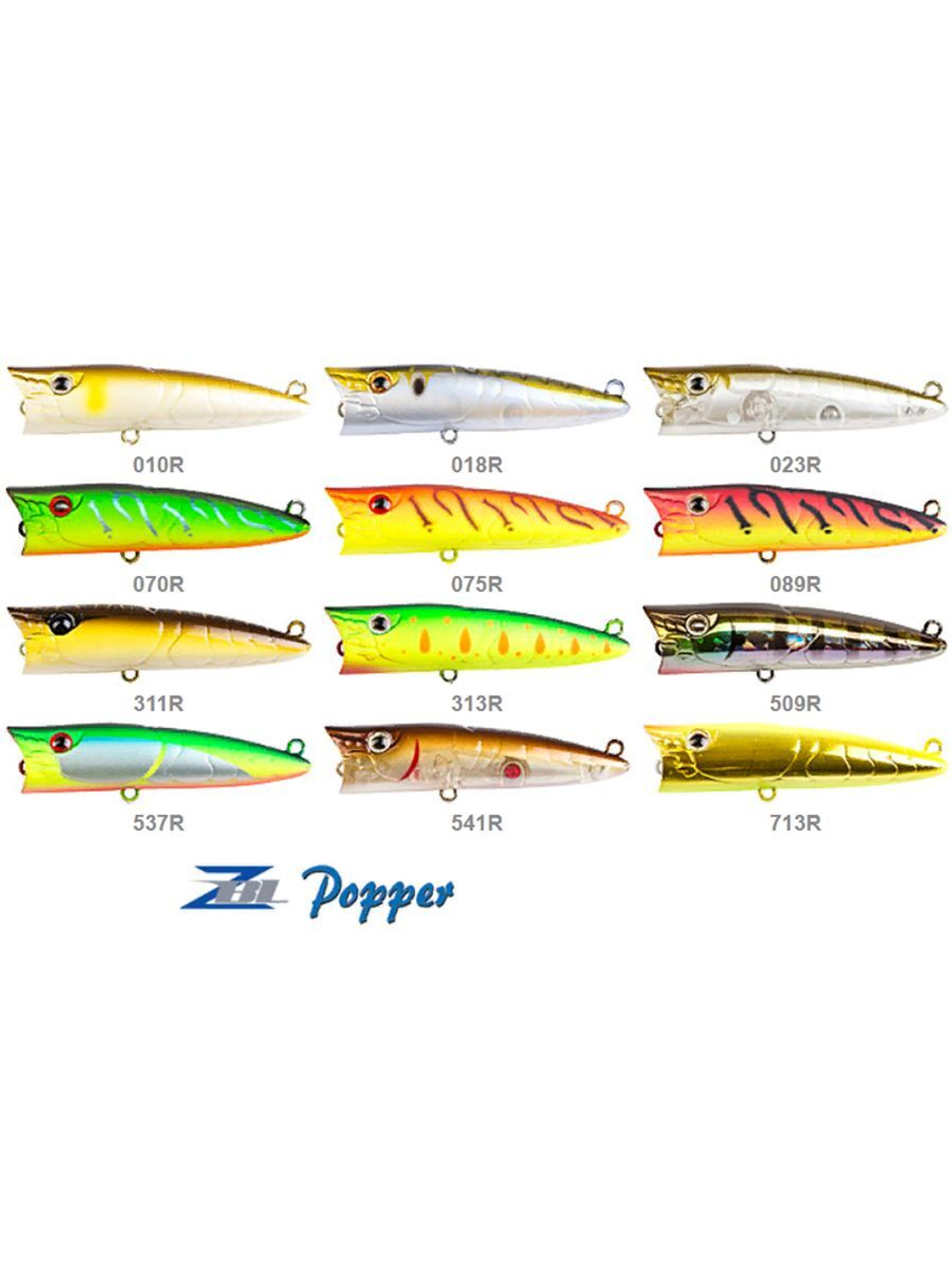 Поппер для рыбалки ZIPBAITS ZBL Popper, 68мм, 8.3гр., поверхностный, цвет 075R, плавающий