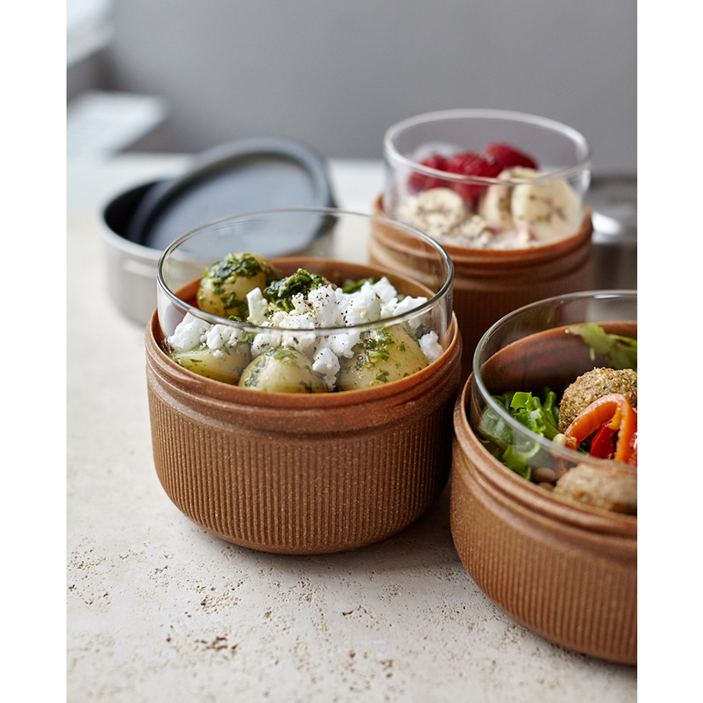 Ланч-бокс glass lunch pot, 600 мл, коричневый