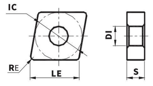 CNMM250924-AR VK4225 Пластина твердосплавная