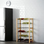 Стеллаж для бутылок - IKEA IVAR, 89х30х124 см, сосна/серый, ИВАР ИКЕА