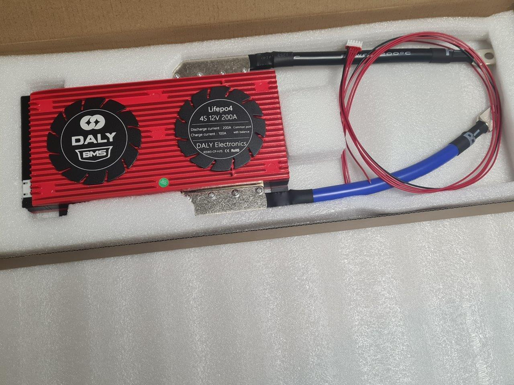 Плата контроля BMS LiFePO4 4S 12V 200A