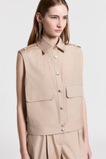 Серьги- клипсы PESERICO из стеклянных микробусин и хрусталя