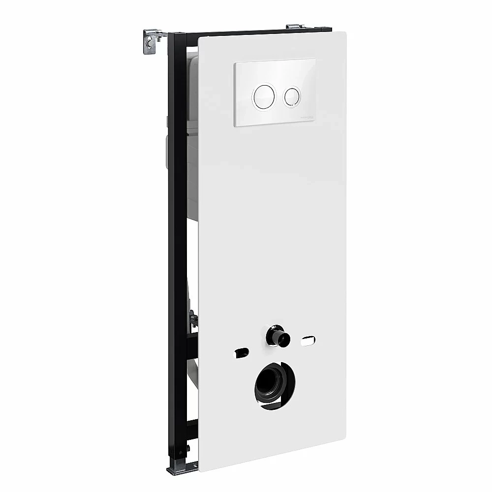 Инсталляция для унитаза WasserKraft Abens 20TLT.010.ME.WH.WH01 белая панель/кнопка белая глянцевая