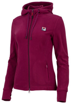 Женская теннисная куртка Fila Fleece Jacket Luna - Purple