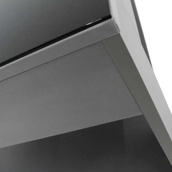 Стол журнальный BeautyStyle 26 графит темный U961/стекло черное