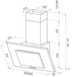 Кухонная вытяжка MAUNFELD Tower C 50 черный