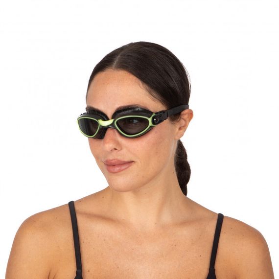 Очки для плавания Seac Axis тонированные стекла черный/зеленый