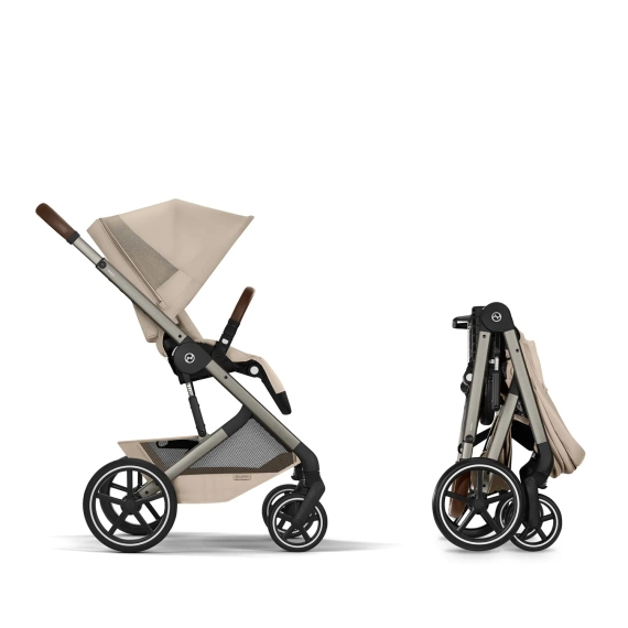 Детская коляска Cybex Balios S Lux TPE 2 в 1 Almond Beige