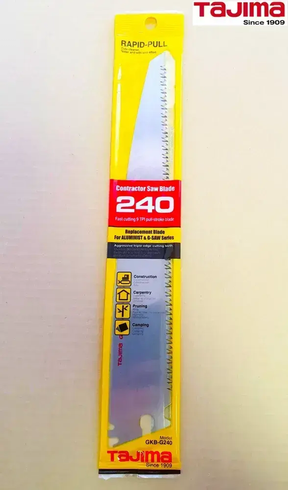 Полотно пильное сменное TAJIMA GKB-G240 (240мм) для пил ALUMINIST и G-SAW (GKBG240)