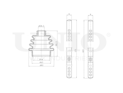 Пыльник ШРУСа (к-т) UNIO DUC-30116K