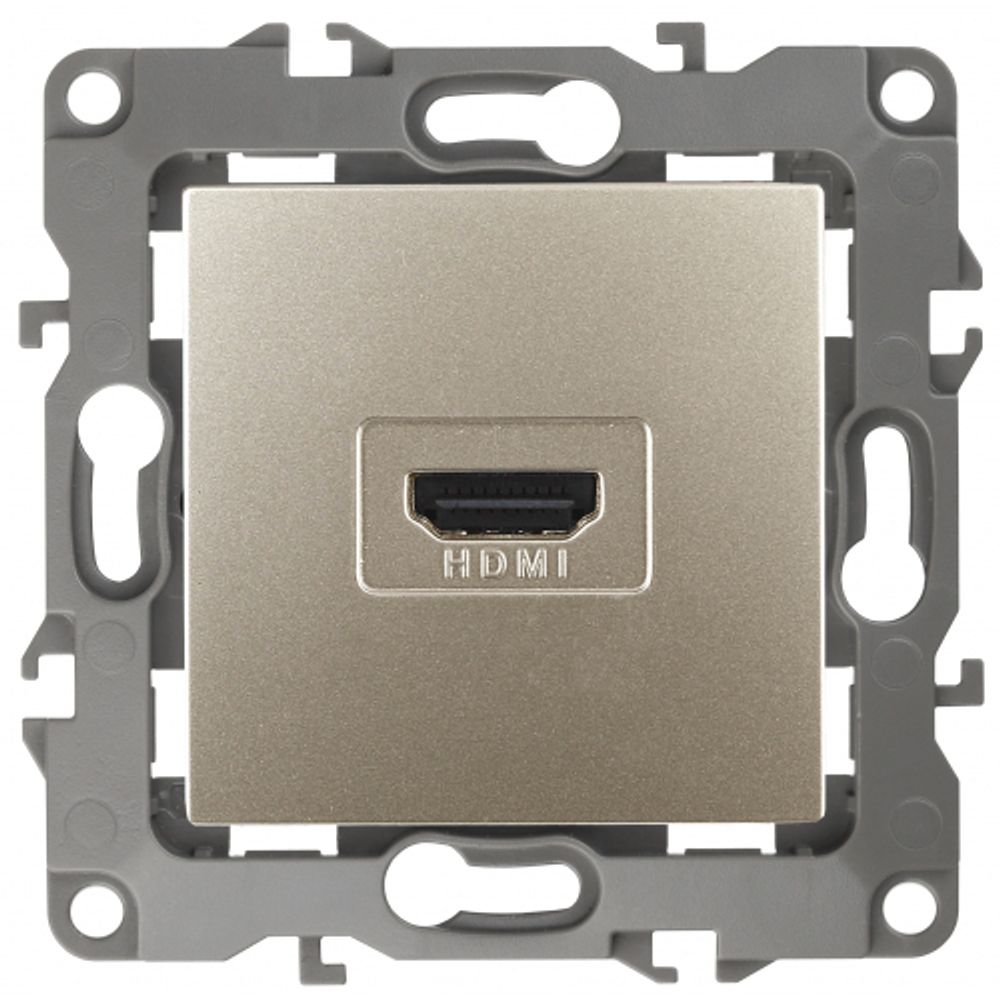 12-3114-04 ЭРА Розетка HDMI, IP20, Эра12, шампань