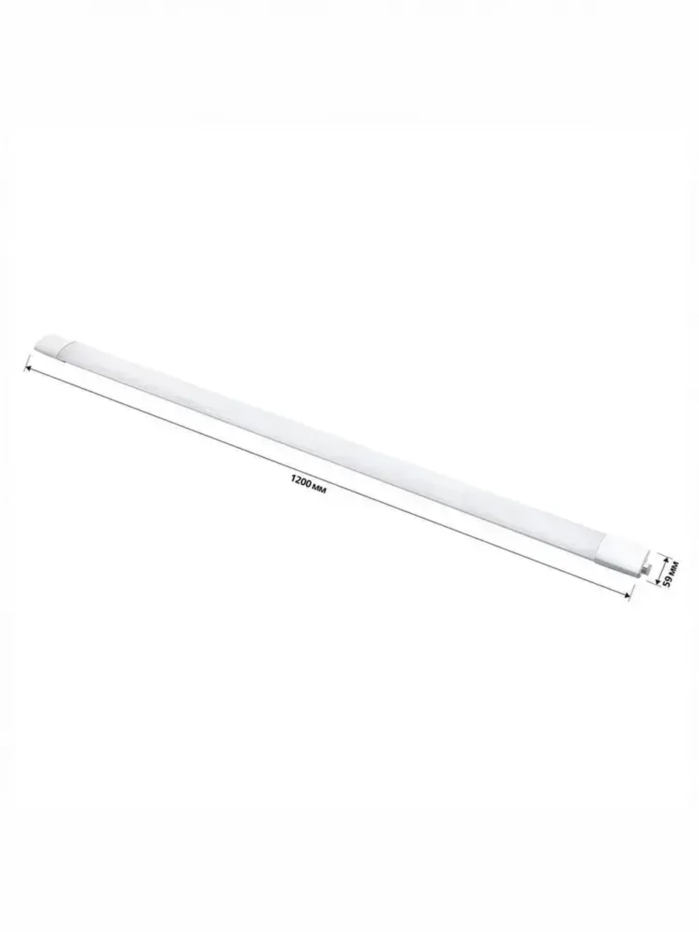 Светильник влагозащищенный линейный светодиодный уличный настенно -потолочный 1200мм 36W 4000К IP65 с EMS-фильтром