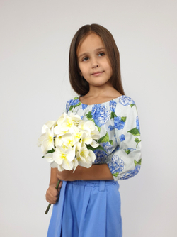 02-95-5 Комплект для девочки (футболка и брюки)