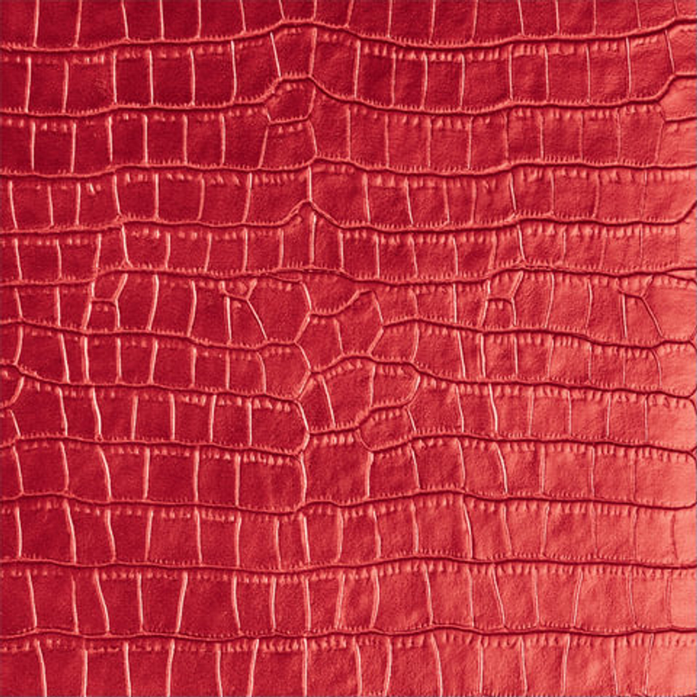 Ежедневник недатированный А5 (138х213 мм) BRAUBERG "Comodo", под матовую крокодиловую кожу, 160 л, крем. блок, зол. срез, красный, 123840