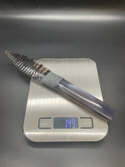 Обсидиановый клинок рукоять Агат 25 см