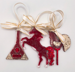 Ёлочные игрушки "Рубиновая мечта"