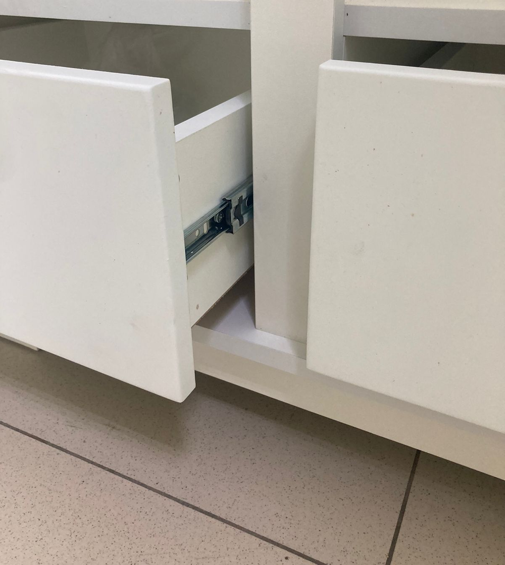 Шкаф 2-х дверный 1000 МДФ белый/белый