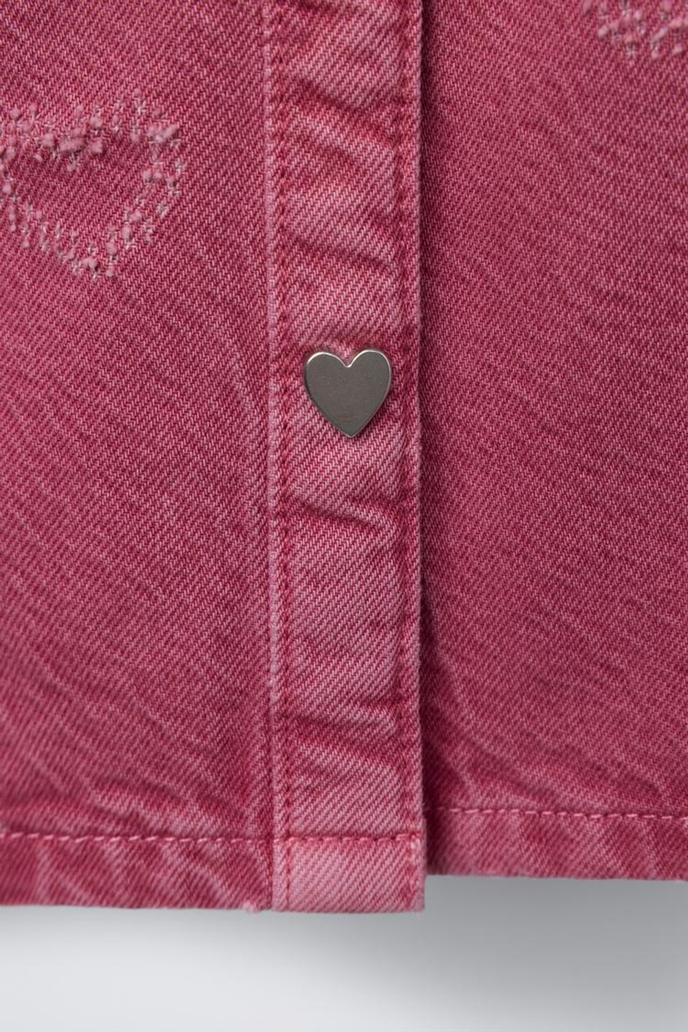 ZARA ПЛАТЬЕ ИЗ ТВИЛА С СЕРДЕЧКАМИ, ЦВЕТ ФУКСИИ