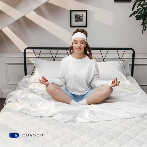 Матрас BuyActive, 19 см, жесткость высокая, независимые пружины