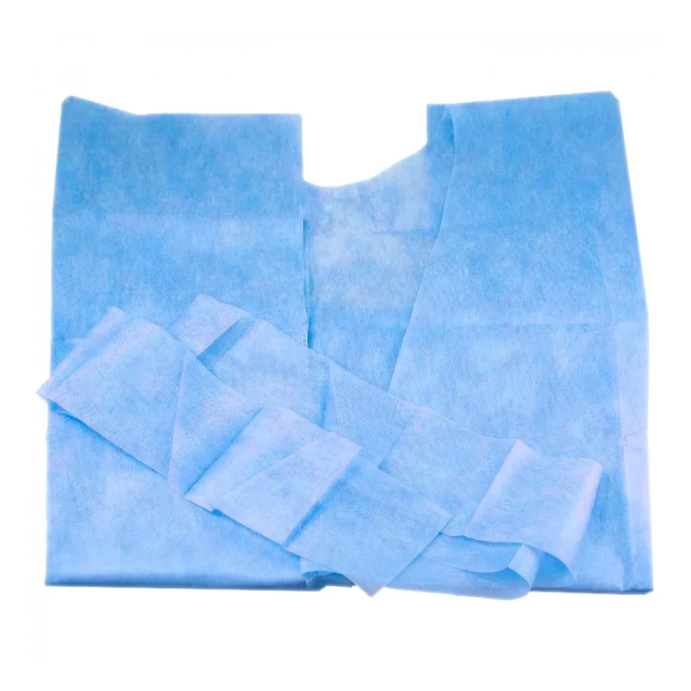 Халат хирургический нестерильный одноразовый Кимоно 110 см спанбонд плотность 42 80 шт