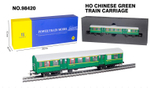 Пассажирский Вагон Chinese Green Train для Железной дороги HanFly Metal Model Train, 1 состав - HF98420 , Возрастные ограничения : от 14+