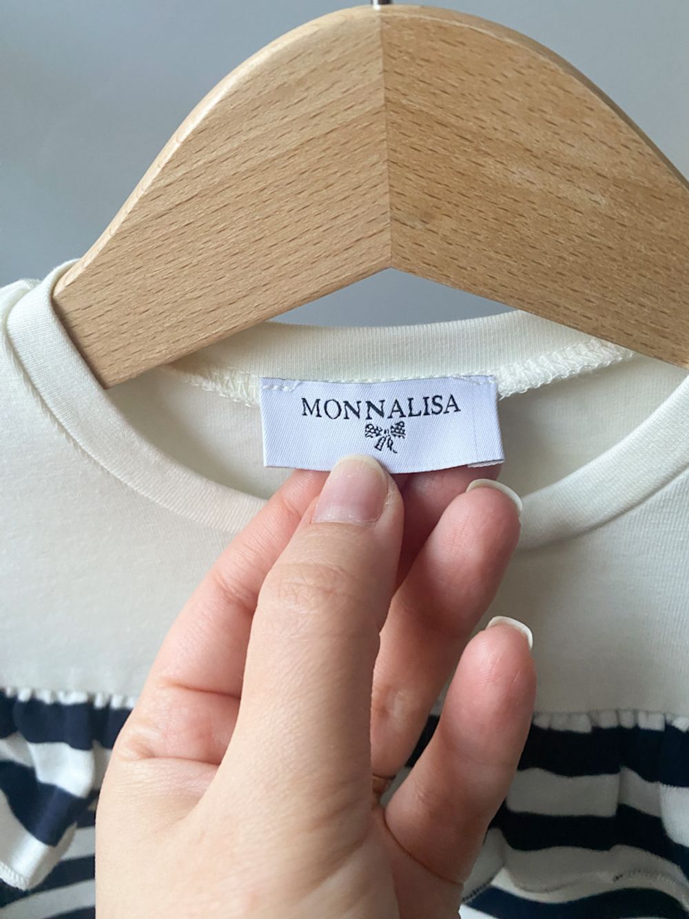 Хлопковый лонгслив Monnalisa, 116