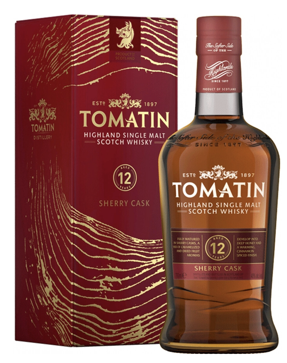 Виски Tomatin 12 Years Old Sherry Cask, 0.7 л.