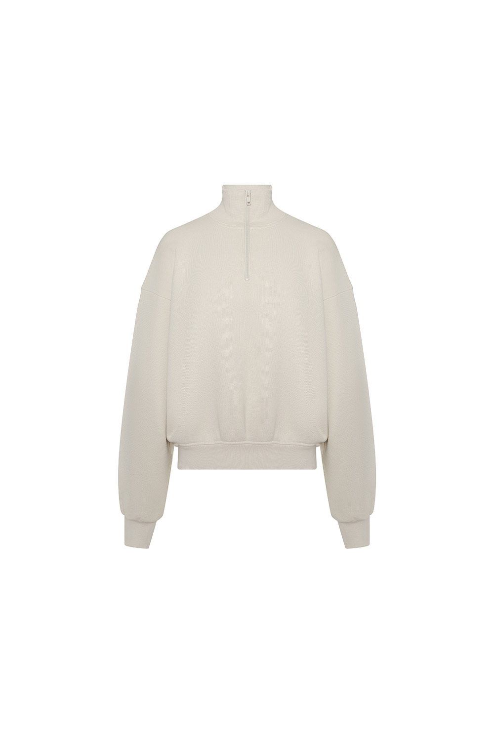 Свитшот на короткой молнии Слоновая кость