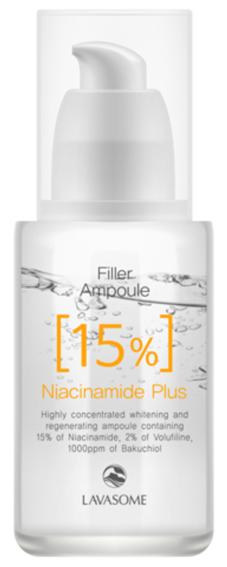 Lavasome Ампула для выравнивнивания тона кожи с ниацинамидом 15% - LAVASUM FILLER AMPOULE NIACINAMIDE 15 PLUS, 30 МЛ