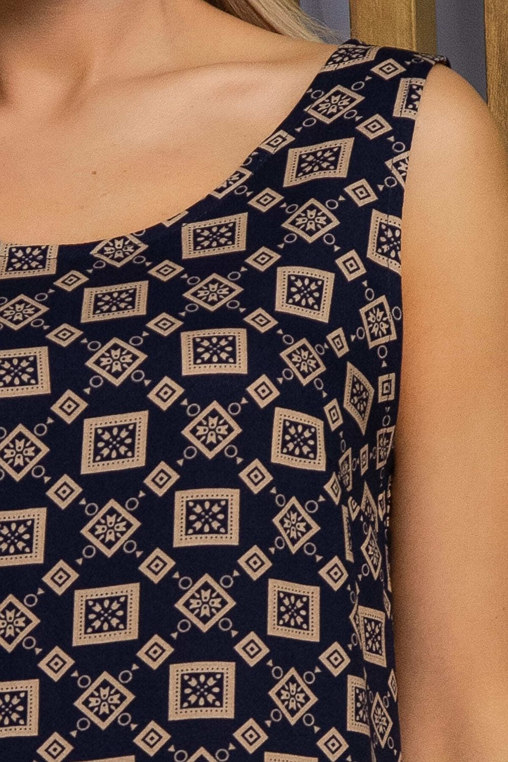 Сарафан Весенний шарм (синий/ромбы) П13380-10М LT Collection