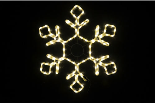 LED-XM(FR)-2D-CK012-WW-30'' Снежинка тепло-белая 79х69см