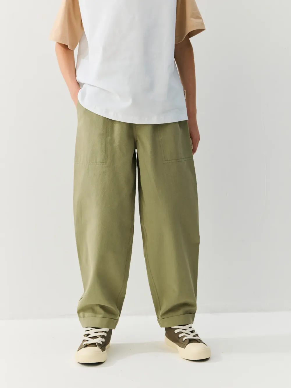 Брюки "Олива" из габардина 7+