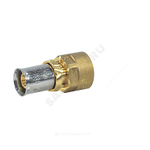 Муфта для МП/PE-X труб латунь пресс Дн 16х3/4" ВР RM109 Giacomini RM109Y043