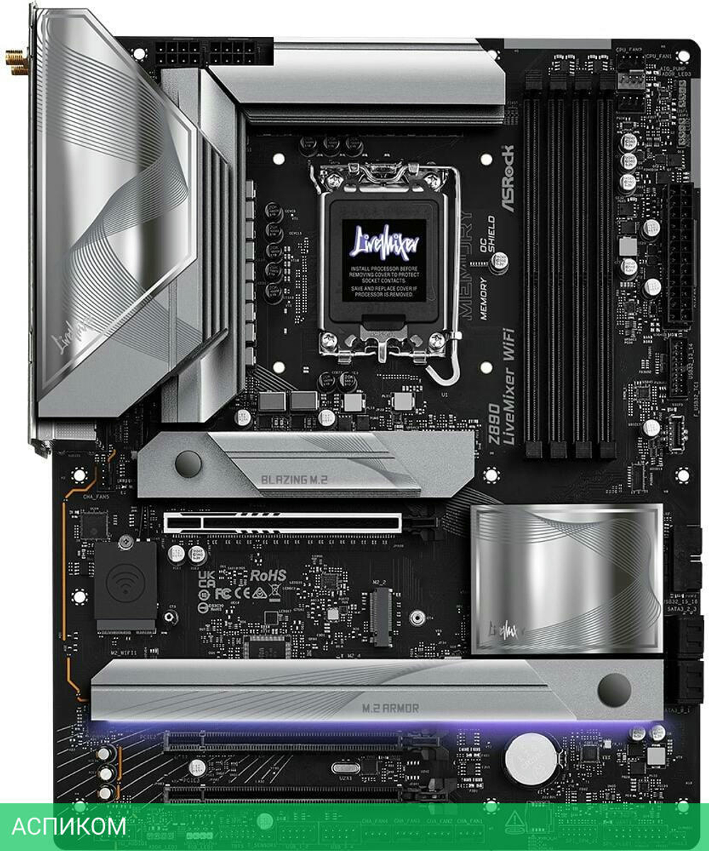 Материнская плата ASRock Z890 LiveMixer WiFi