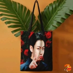 Сумка шоппер с принтом BTS