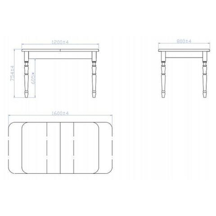 Обеденный стол Дионис 120(160)x80 (орех)