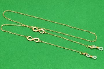 Цепочка золотистая восьмерка WH037, 75 см