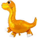 Шар Фольгированный Динозаврик Дипло (Оранжевый)