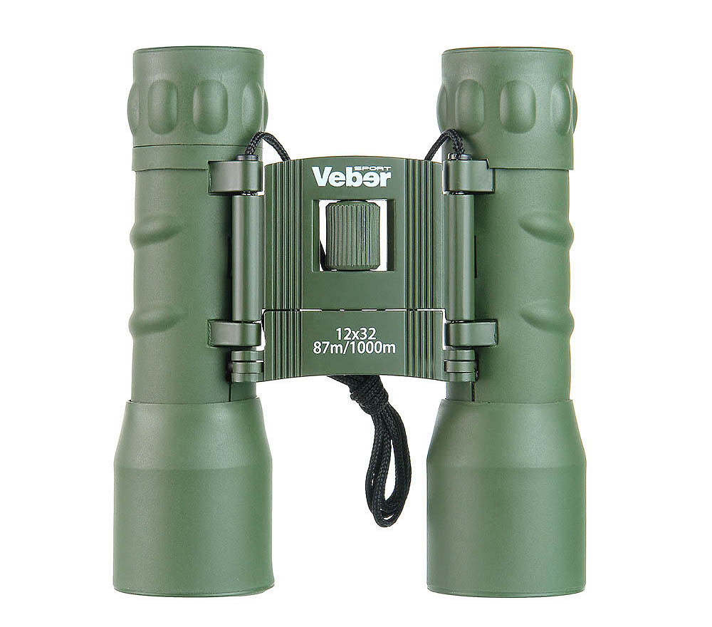 Бинокль Veber Sport БН 12x32 зелёный [11013]
