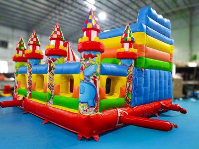 Коммерческий батут "Циркачи" мульти 5*5*4 м