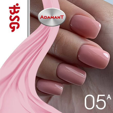 Цветной жёсткий гель-лак Adamant №05А - Розовый  (8 мл)