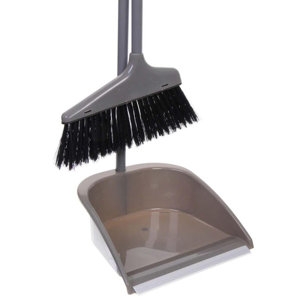 Набор для уборки, щетка для пола с совком «Эконом» серая WF35