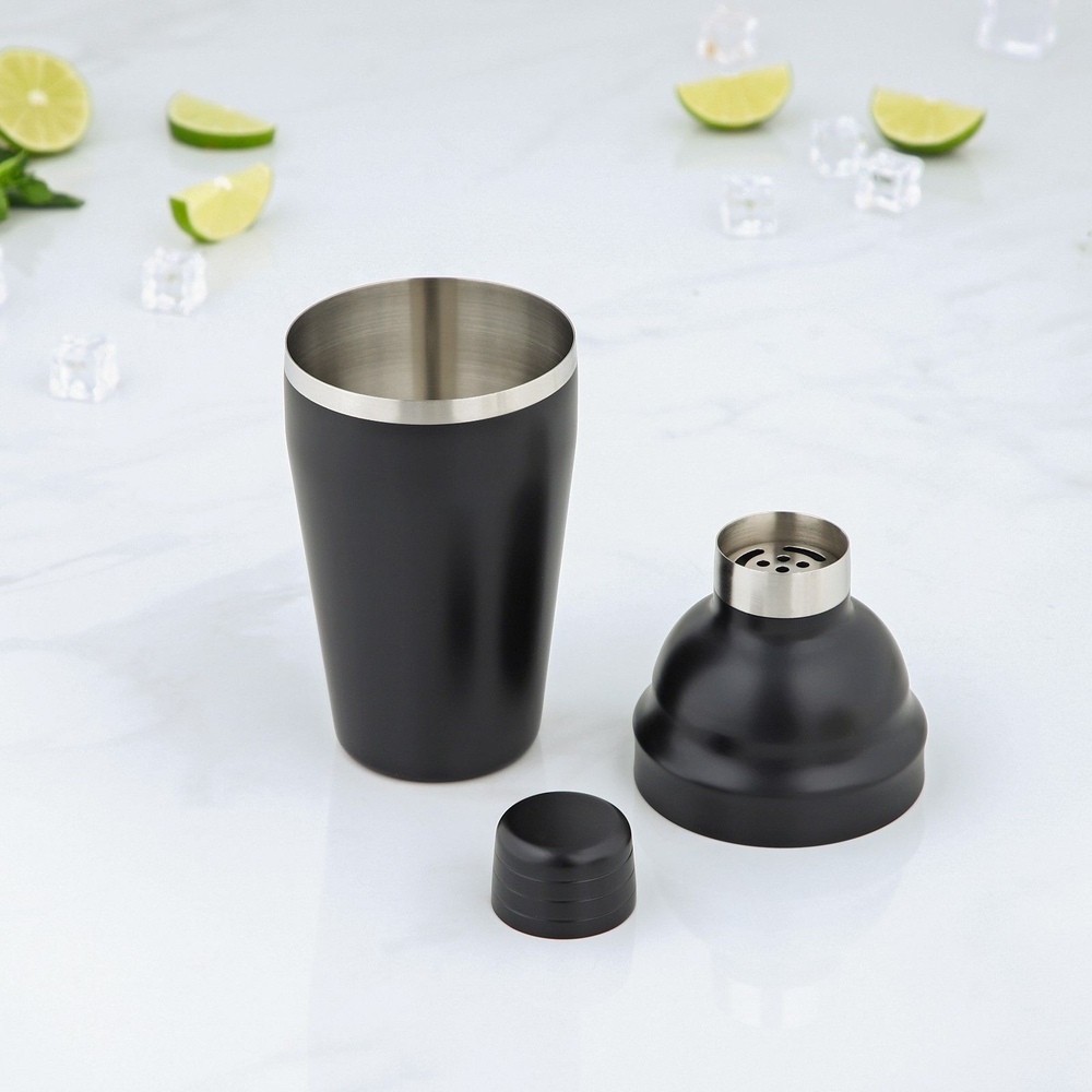 Набор бармена Black, 11 предметов на подставке, цвет чёрный