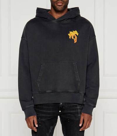 Худи BURNING PALM Palm Angels - черный(PMBB058F 24FLE005)