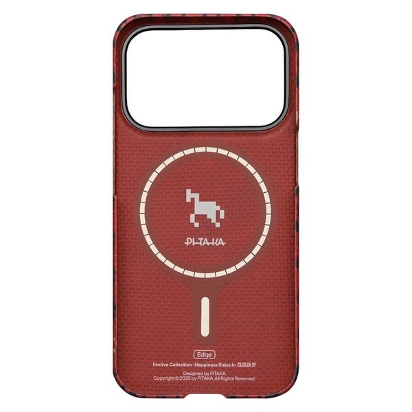 Чехол Pitaka Edge Case для iPhone 17 Pro Max, Бордовый | Maroon