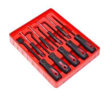 Набор для демонтажа сальников: крючки, шило, скребок 9пр.(L: 160, 260мм), в блистере Forsage F-909U1A