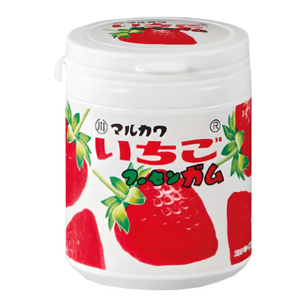 Жевательная резинка Marukawa "Strawberry Bottle Gum"(клубника), 130 г