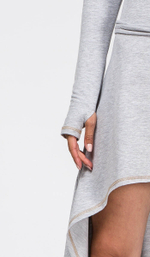 Платье Chintamani с длинным рукавом сер.меланж