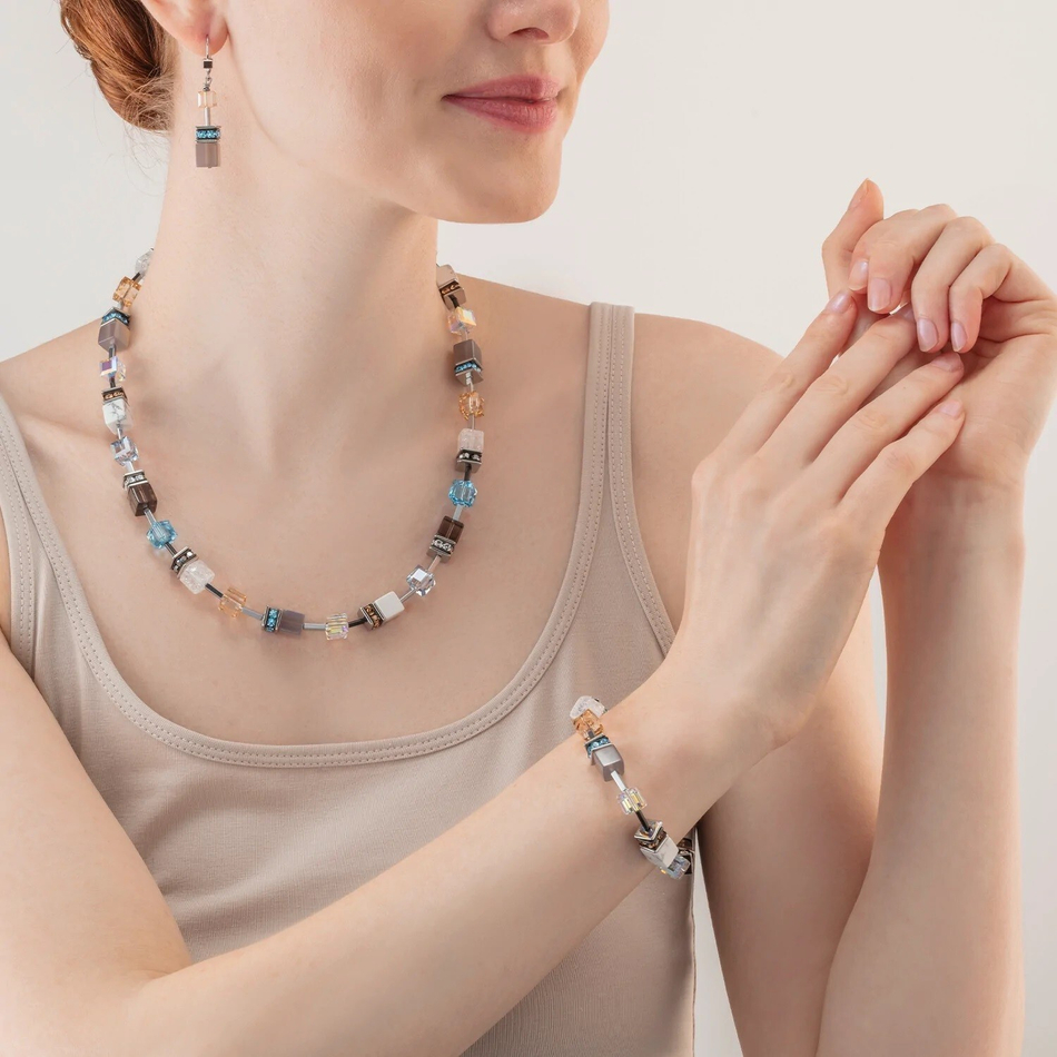 Колье Coeur de Lion Aqua-Beige 4505/10-2010